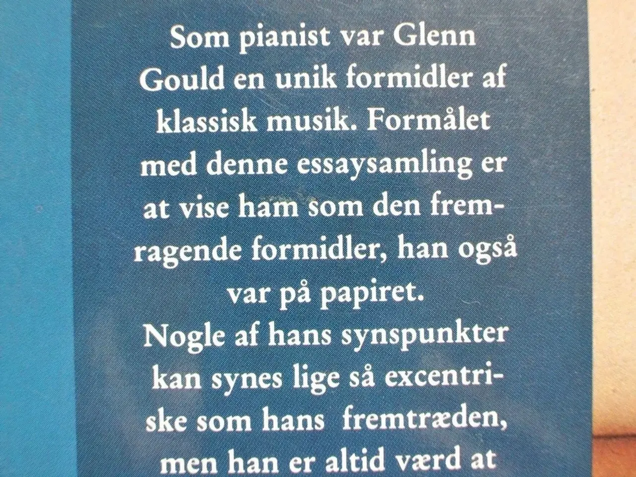 Billede 3 - afskaf bifald - esays om musik, af glenn gould, em