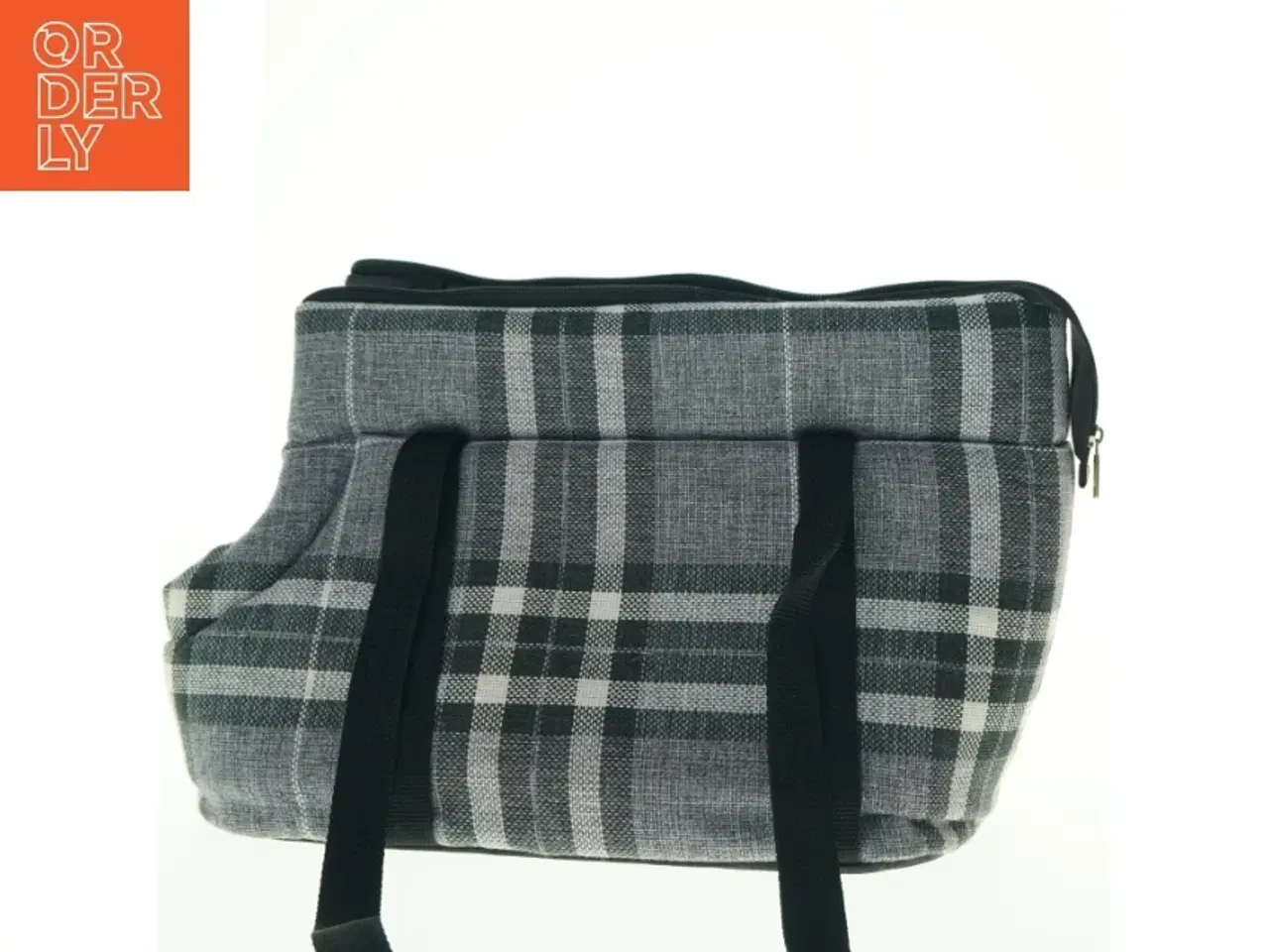 Billede 3 - Ternet skuldertaske til hunde (str. 40 x 28 cm)
