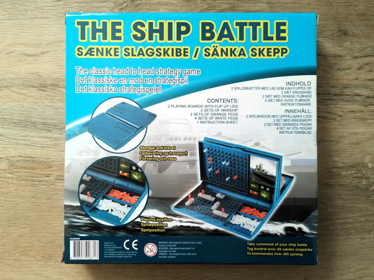 Billede 2 - Sænke slagskibe – rejse-strategispil i kuffert