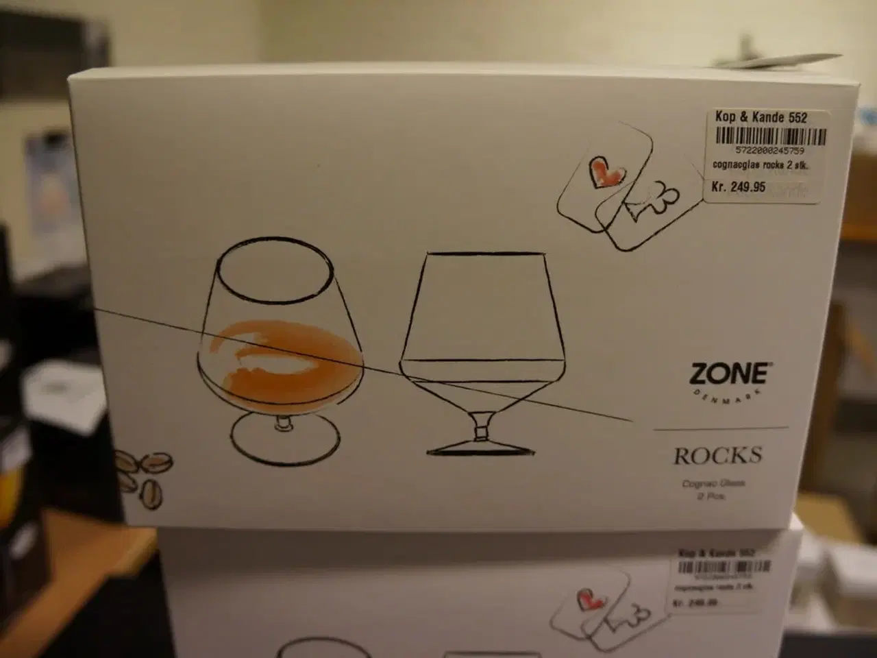 Billede 3 - 6 stk. Cognacglas ZONE