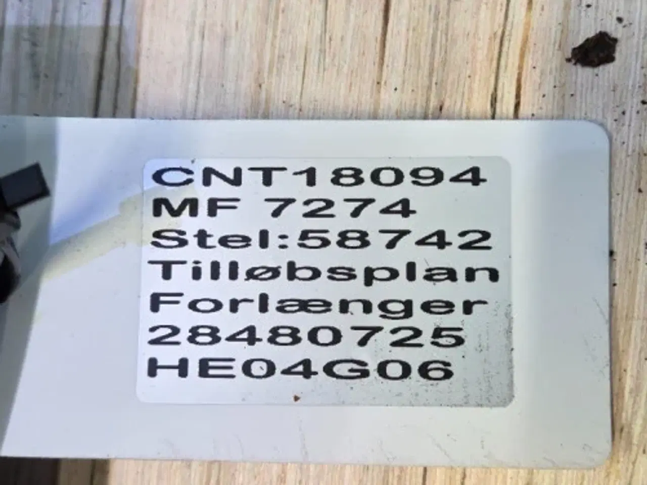 Billede 12 - Massey Ferguson 7274 Tilløbsplan Forlænger 28480725