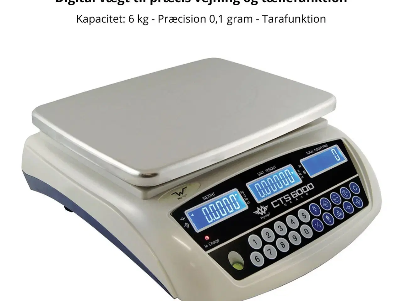 Billede 1 - Elektronisk præcisions vægt – My Weigh CTS 6000
