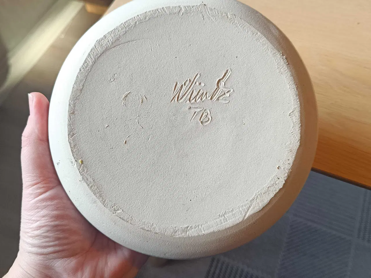 Billede 3 - Aage Würtz Ikebana-vase i stentøj