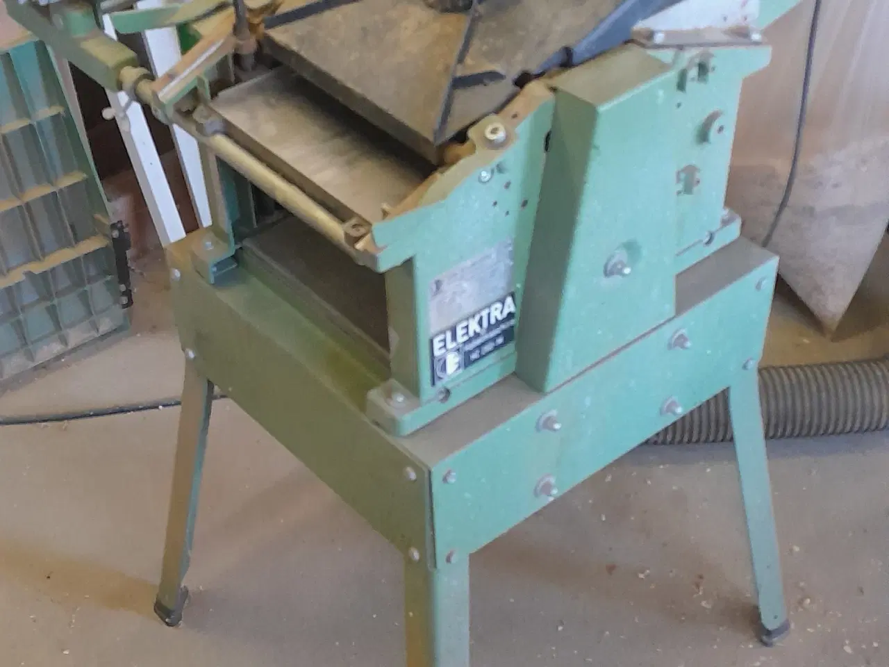 Billede 3 - Tykkelseshøvl med langbor samt spånsuger