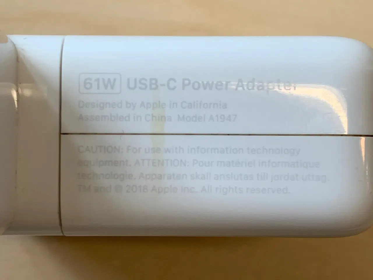 Billede 13 - Apple MacBook Pro & Air opladere 61 W USB-C til US