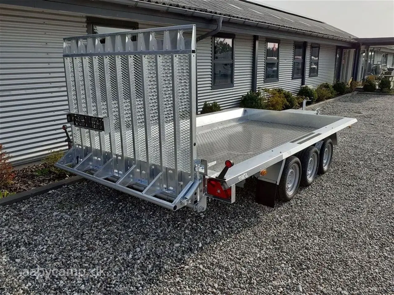 Billede 4 - 0 - Martz Builder 3 4018 Træ/Alu gulv 3500 kg   Maskintrailer Builder 3 4018 3 akslet 3500 kg