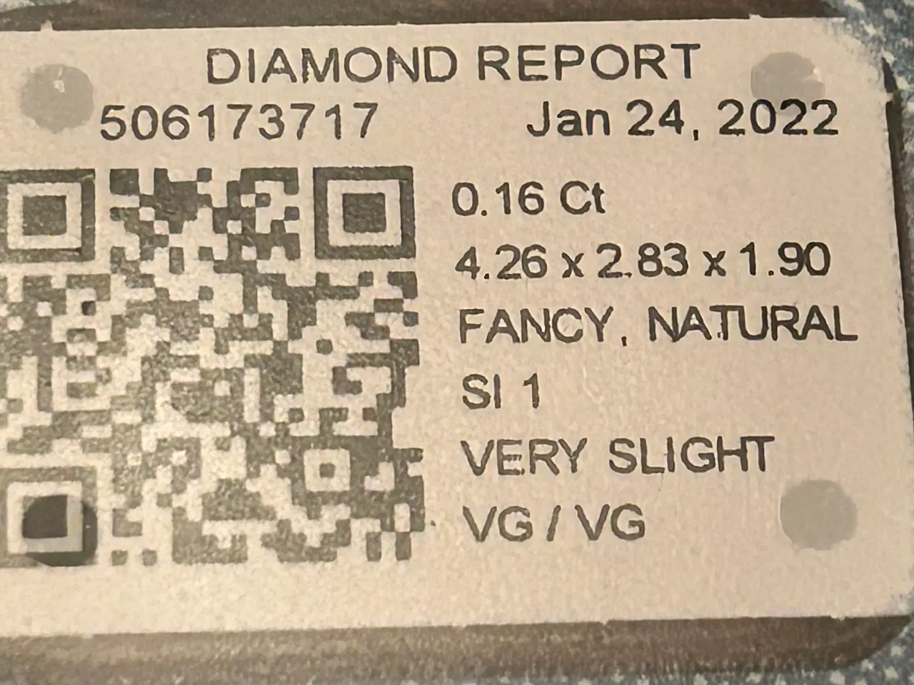 Billede 4 - 0,16ct narturlig fancy intense orange gul diamant 