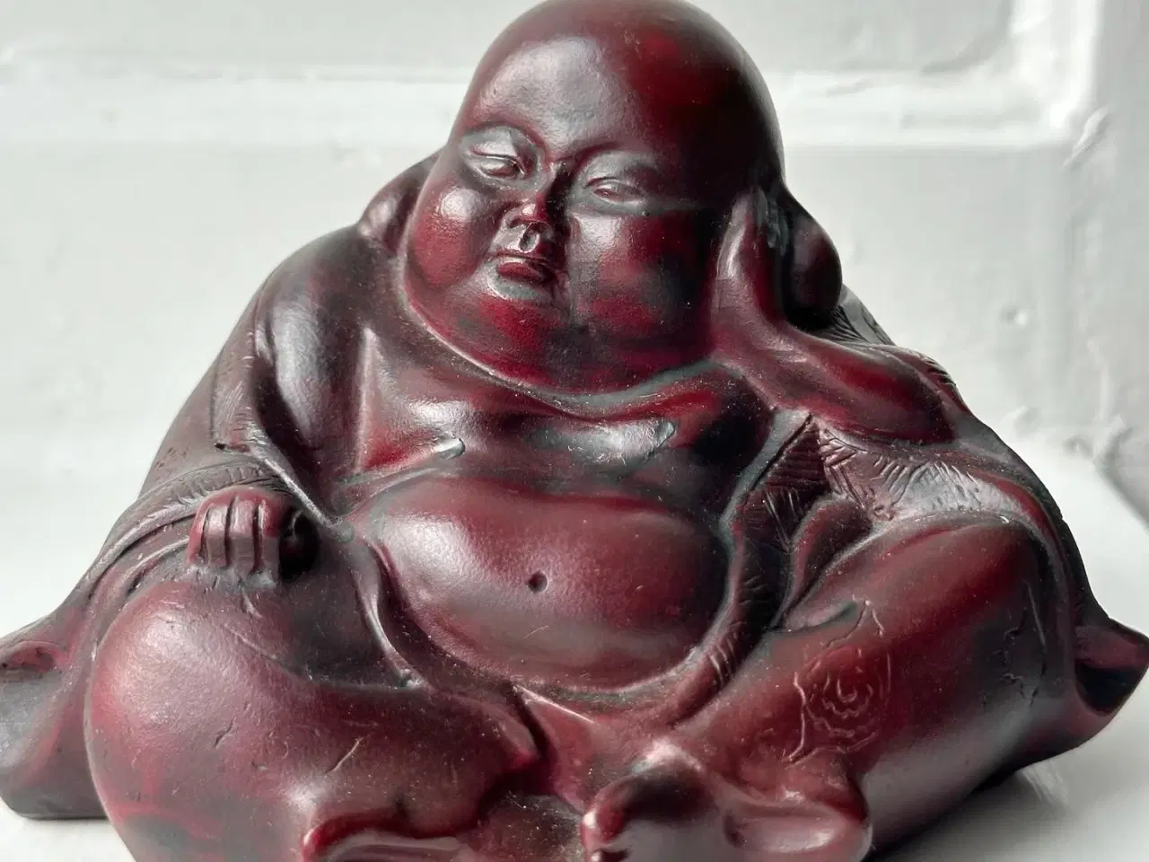Billede 2 - Buddhafigur, rødbrun