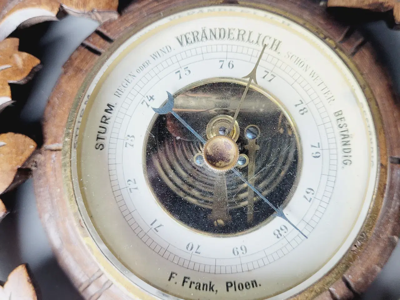 Billede 2 - ⭐️. Antikt barometer fra F. Frank, Ploen