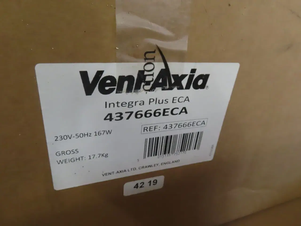 Billede 1 - Palle med ventilationsanlæg - COMFORT CT150, VENTAXIA