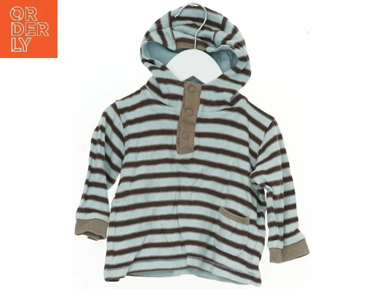 Billede 1 - Stribet hættetrøje med knapper fra Friends (str. 74)