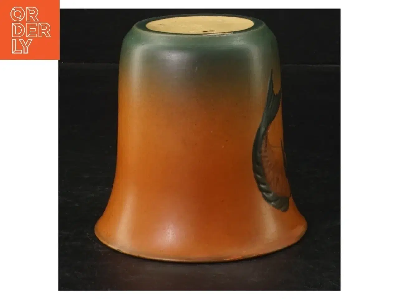 Billede 2 - Keramik vase med fiske dekoration (str. 10 cm)