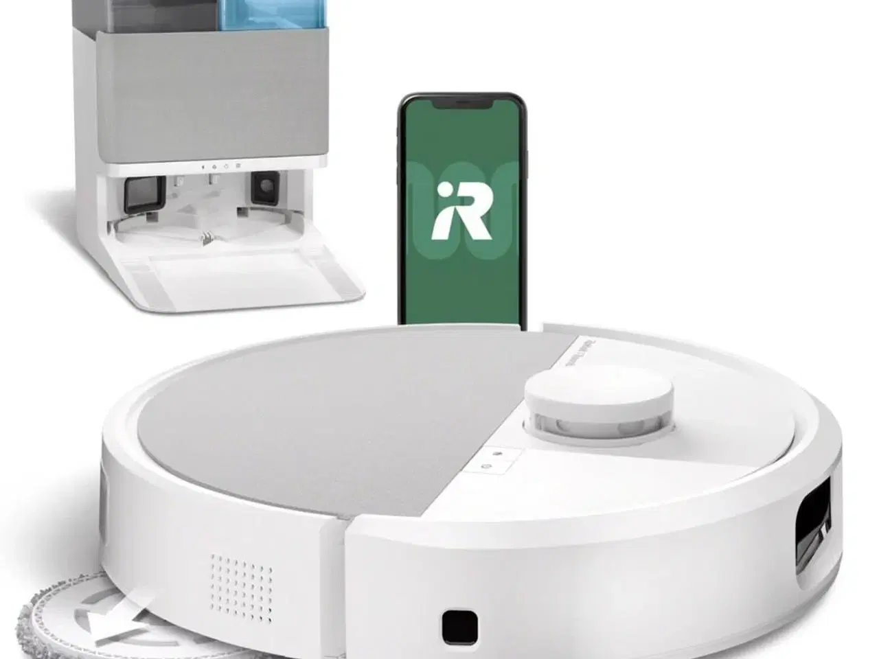 Billede 1 - iRobot Roomba Combo Plus 505 robotstøvsuger med AutoWash Dock – hvid