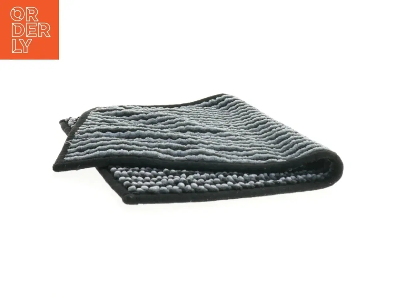 Billede 3 - Grå bomuldstæppe (str. 59 x 40 cm)