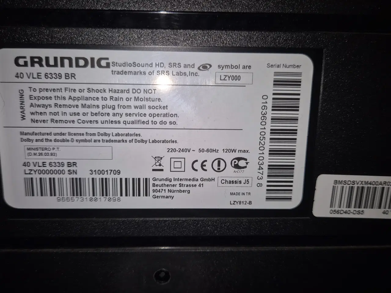 Billede 5 - Grundig 40VLE6339BR TV