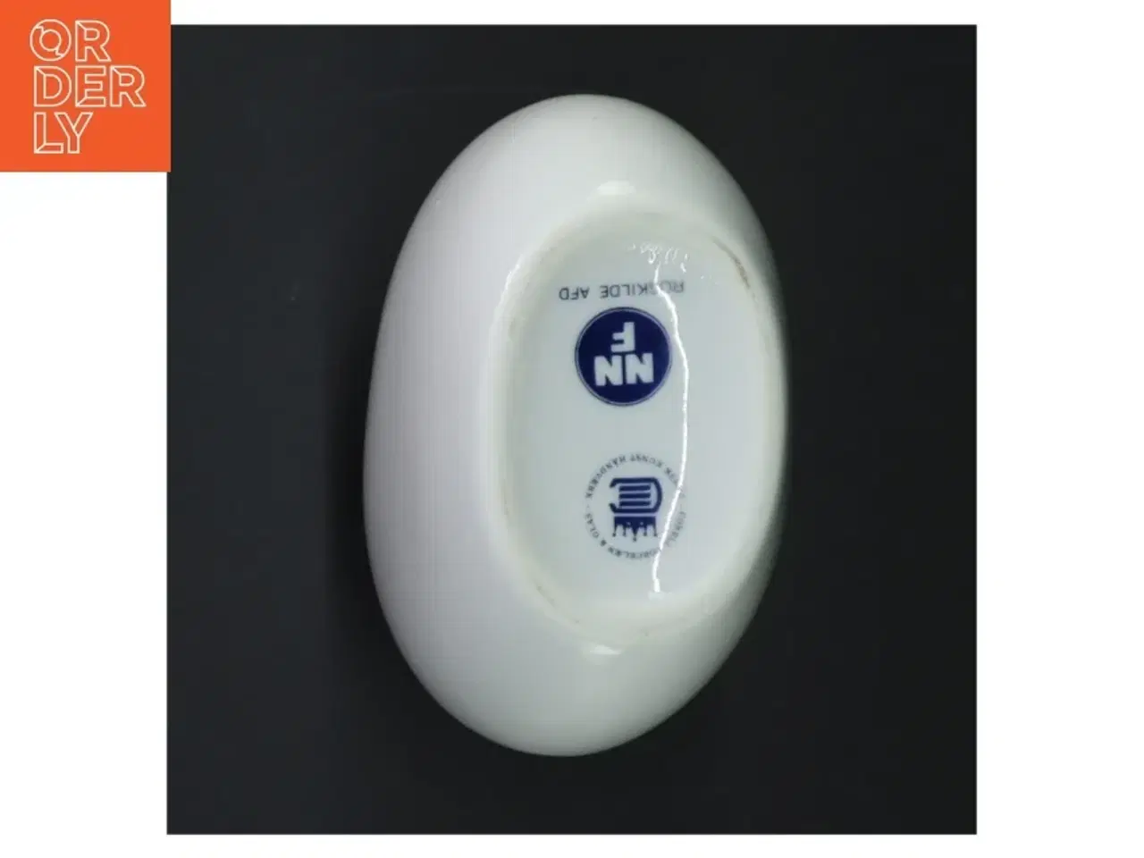 Billede 3 - Porcelæns vase med blåt mønster fra Corell Porcelæn (str. H. 14 cm)