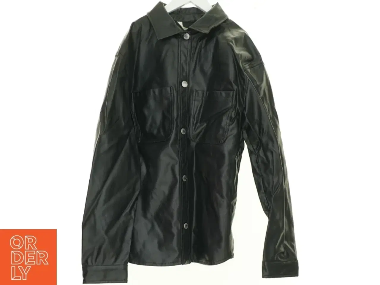 Billede 1 - Skjorte jakke læder look fra H&M (str. 164 cm)