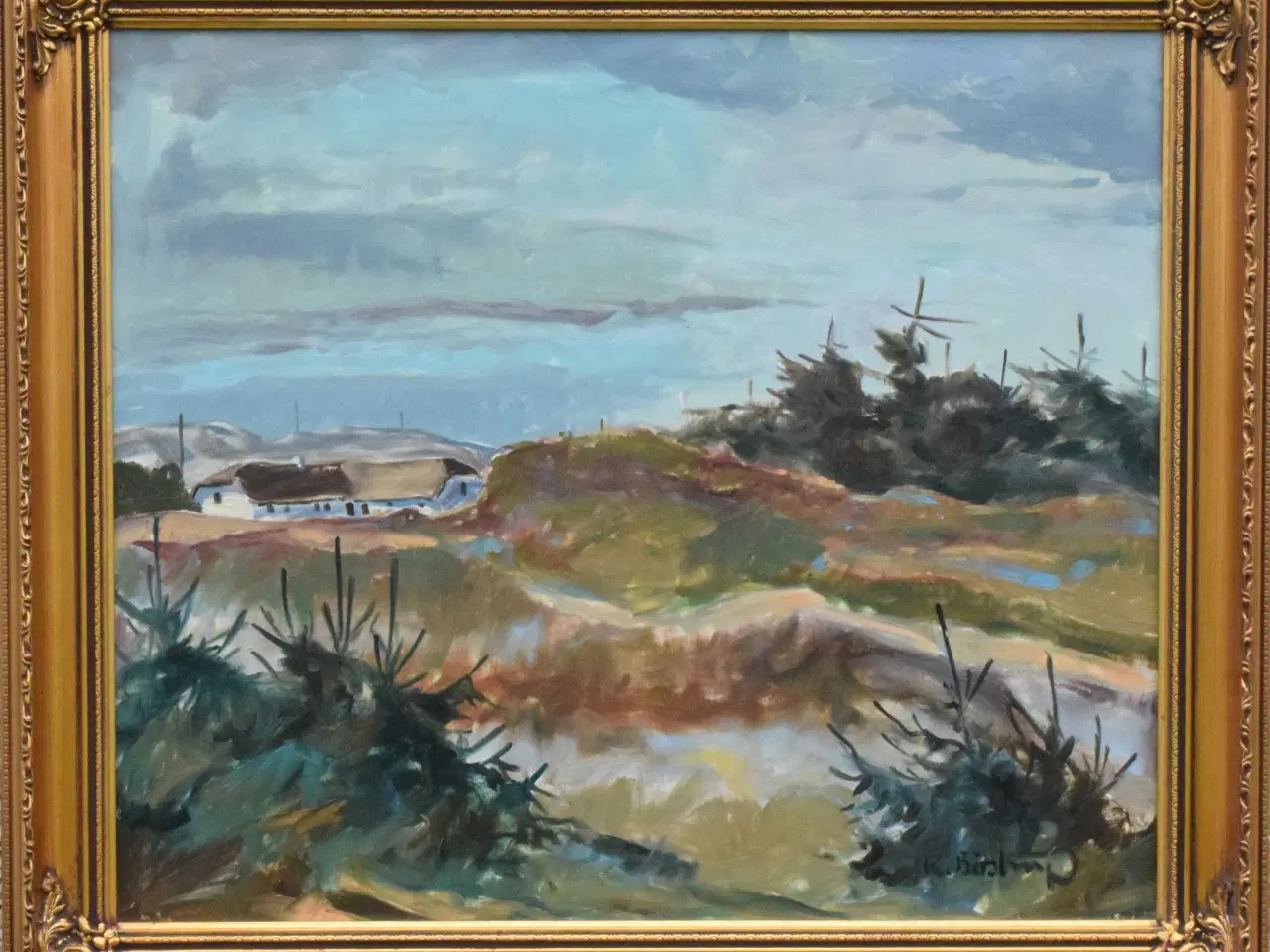 Billede 1 - Maleri af Knud Bøstrup (1929-2011)