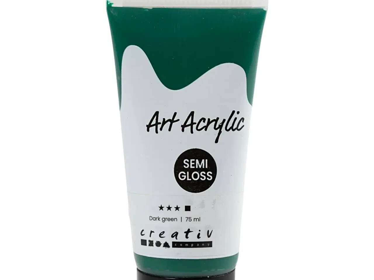 Billede 1 - Art Akrylmaling Mørk Grøn 75ml - Halvblank Dækkende