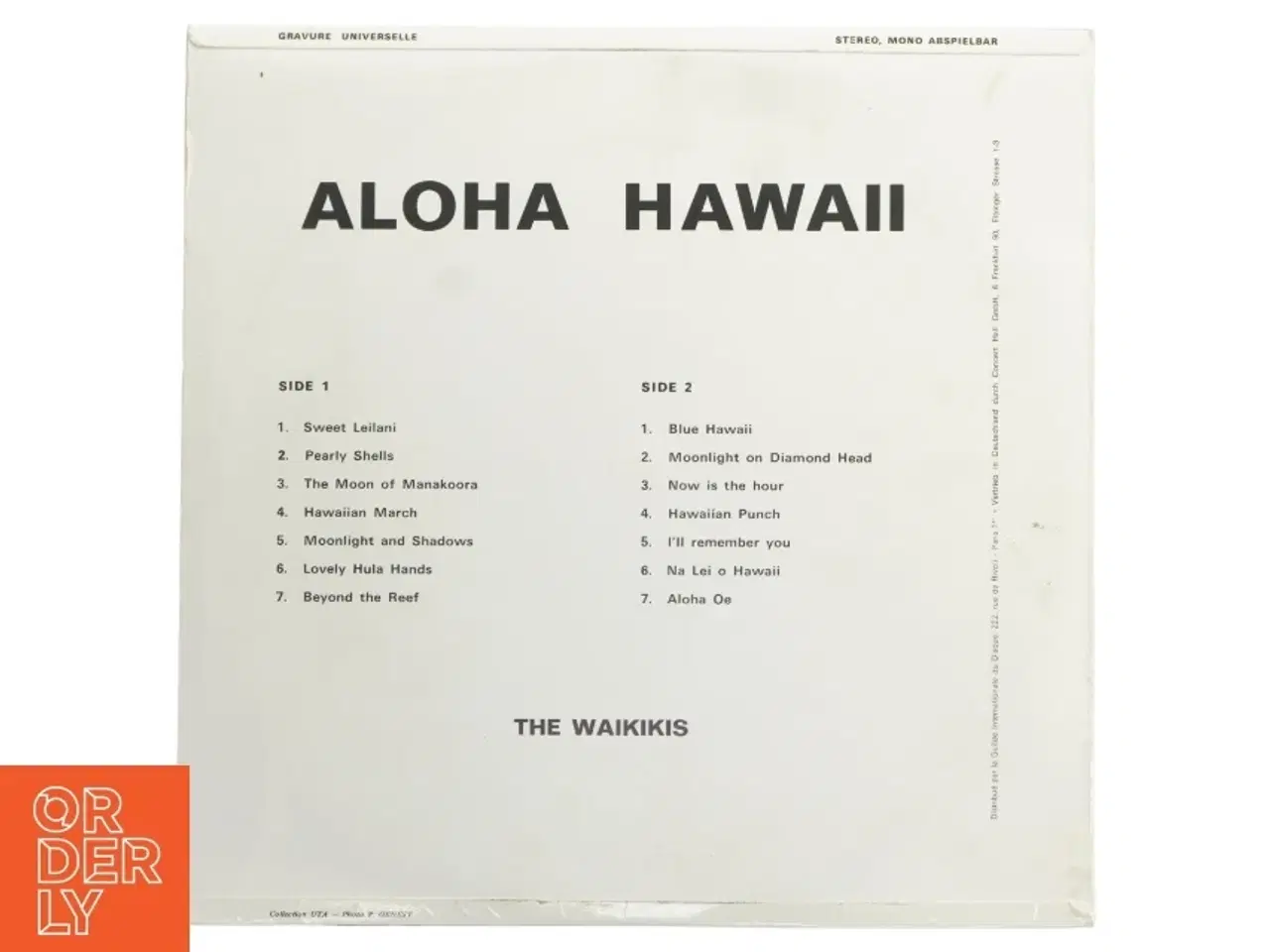 Billede 3 - Aloha Hawaii LP af The Waikikis