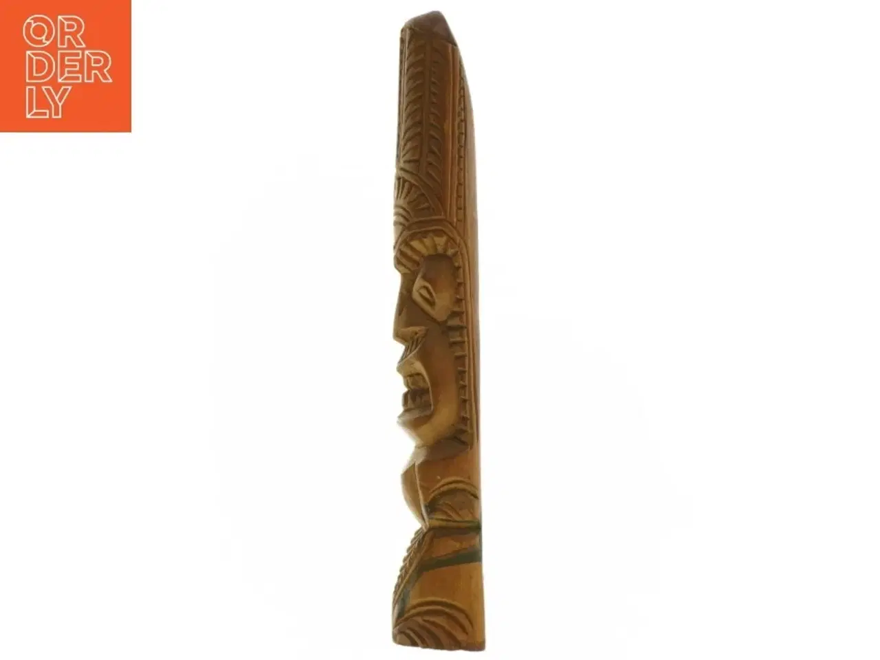 Billede 3 - Udskåret træfigur (str. 27 cm)