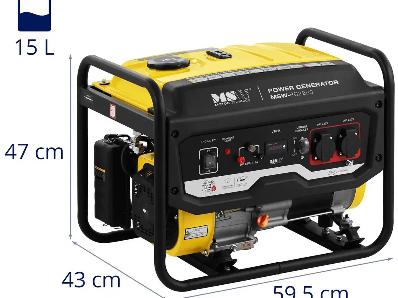 Billede 2 - Benzingenerator 2200 W