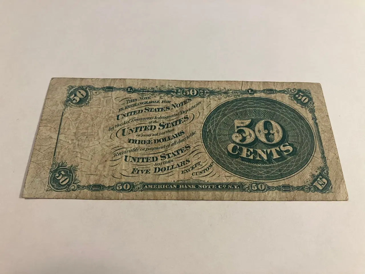 Billede 2 - 50 Cents 1866 USA