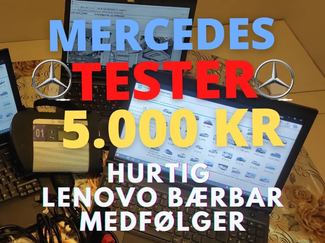 Billede 1 - 2022 Mercedes Tester OBD2 Original Xentry, Mercede