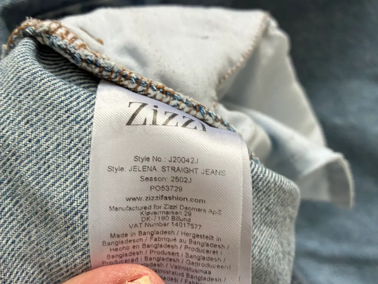 Billede 3 - Zizzi jeans med bindebånd 