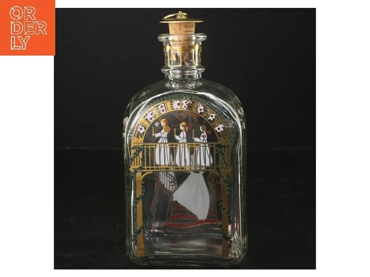 Billede 1 - Holmegaard juleflaske fra 2001 (str. 20x10x7,5 cm)