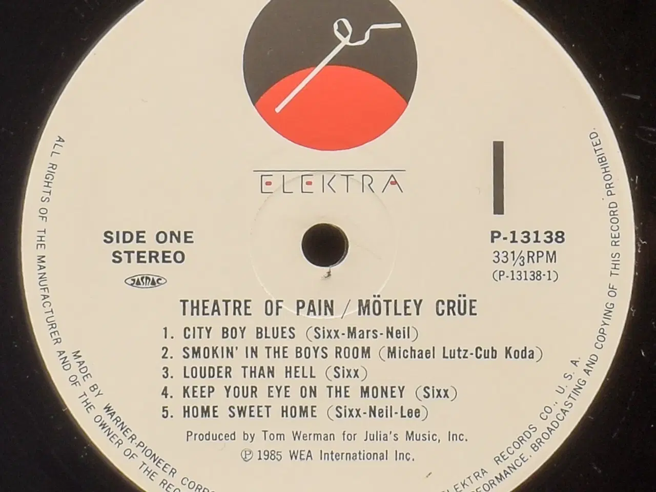 Billede 6 - Mötley Crüe - Theatre of Pain - JAPAN 1985 (EX/EX)
