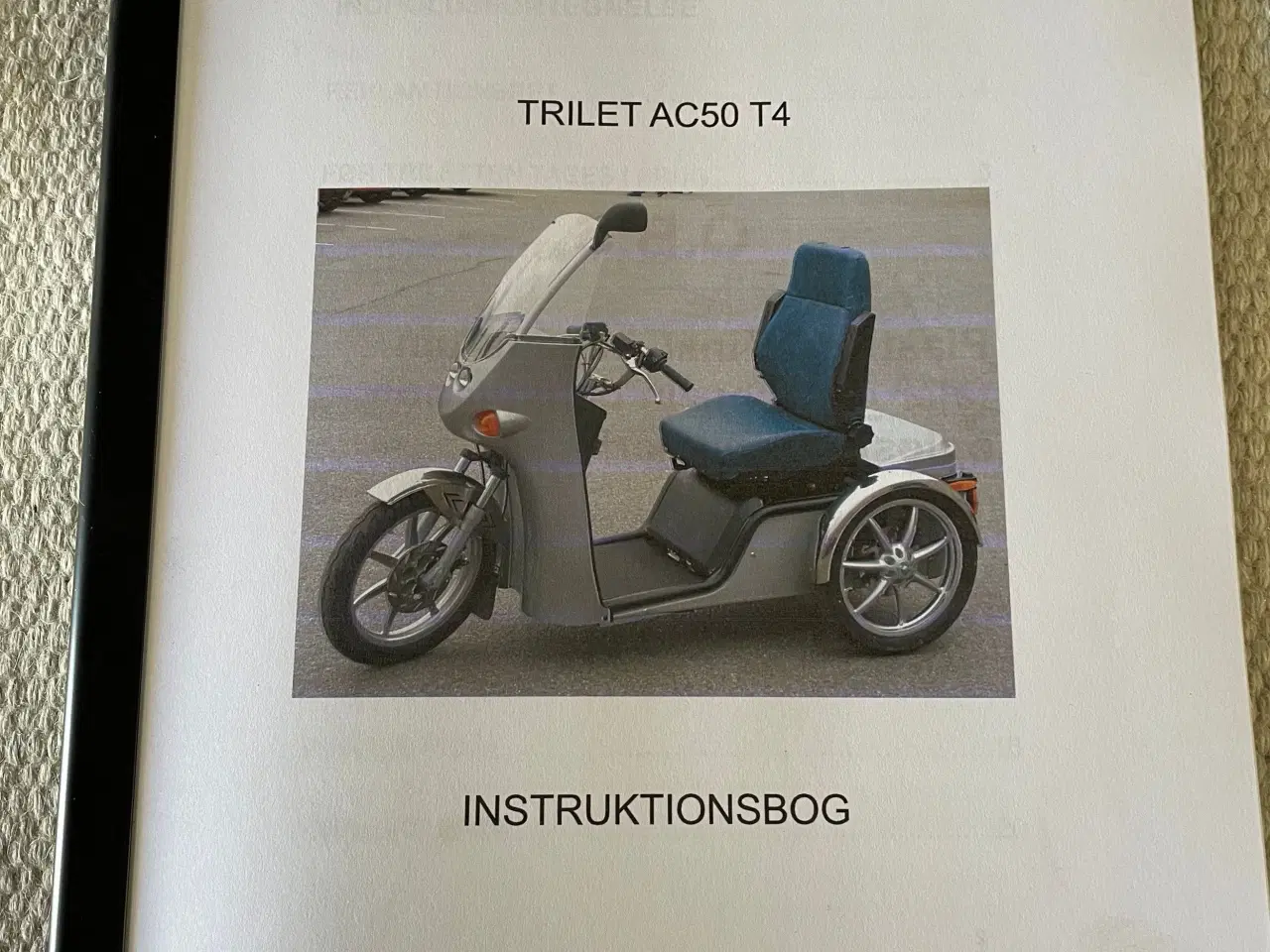 Billede 3 - Trilet Handicap knallert Instruktions bog