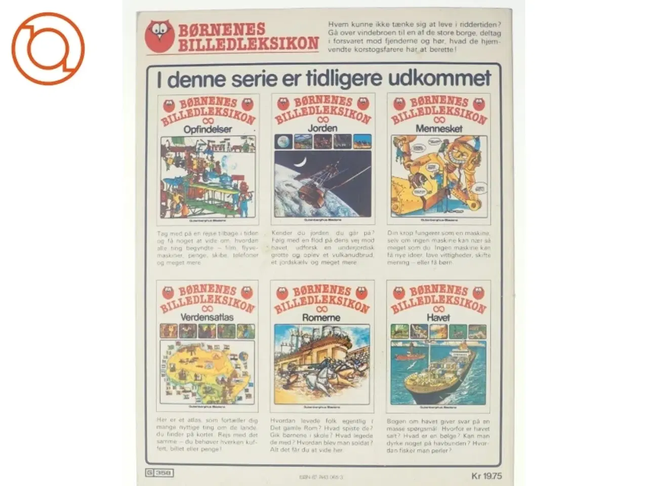 Billede 3 - BØRNENES BILLEDLEKSIKON, RIDDERNE