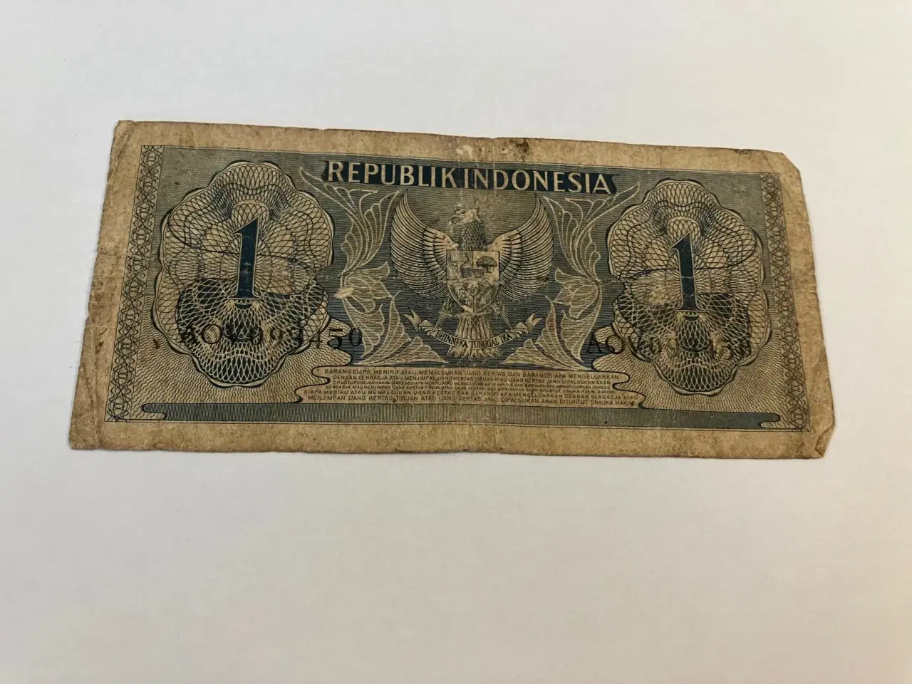 Billede 2 - 1 Rupiah Indonesia 1954