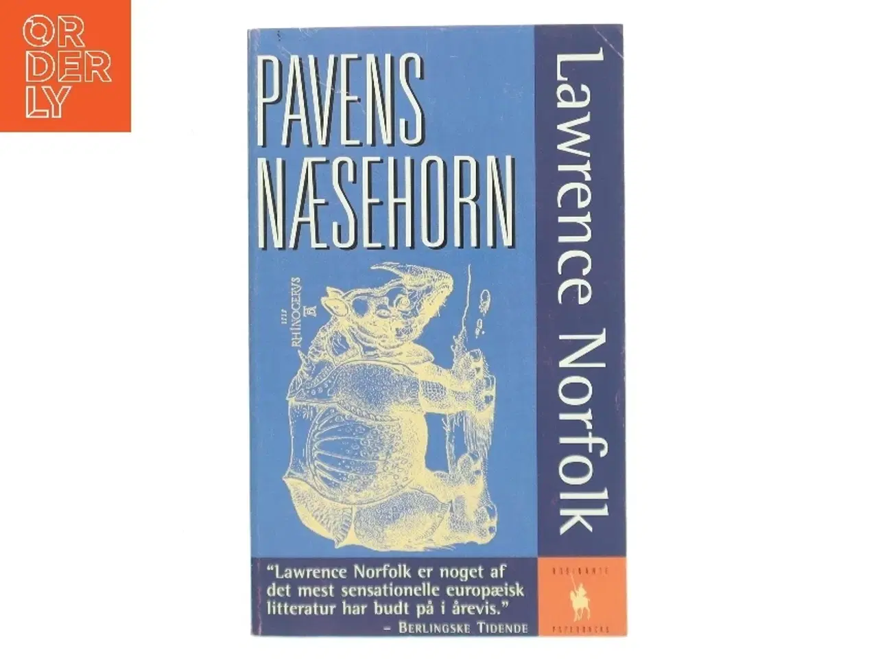 Billede 1 - Pavens næsehorn af Lawrence Norfolk (Bog)