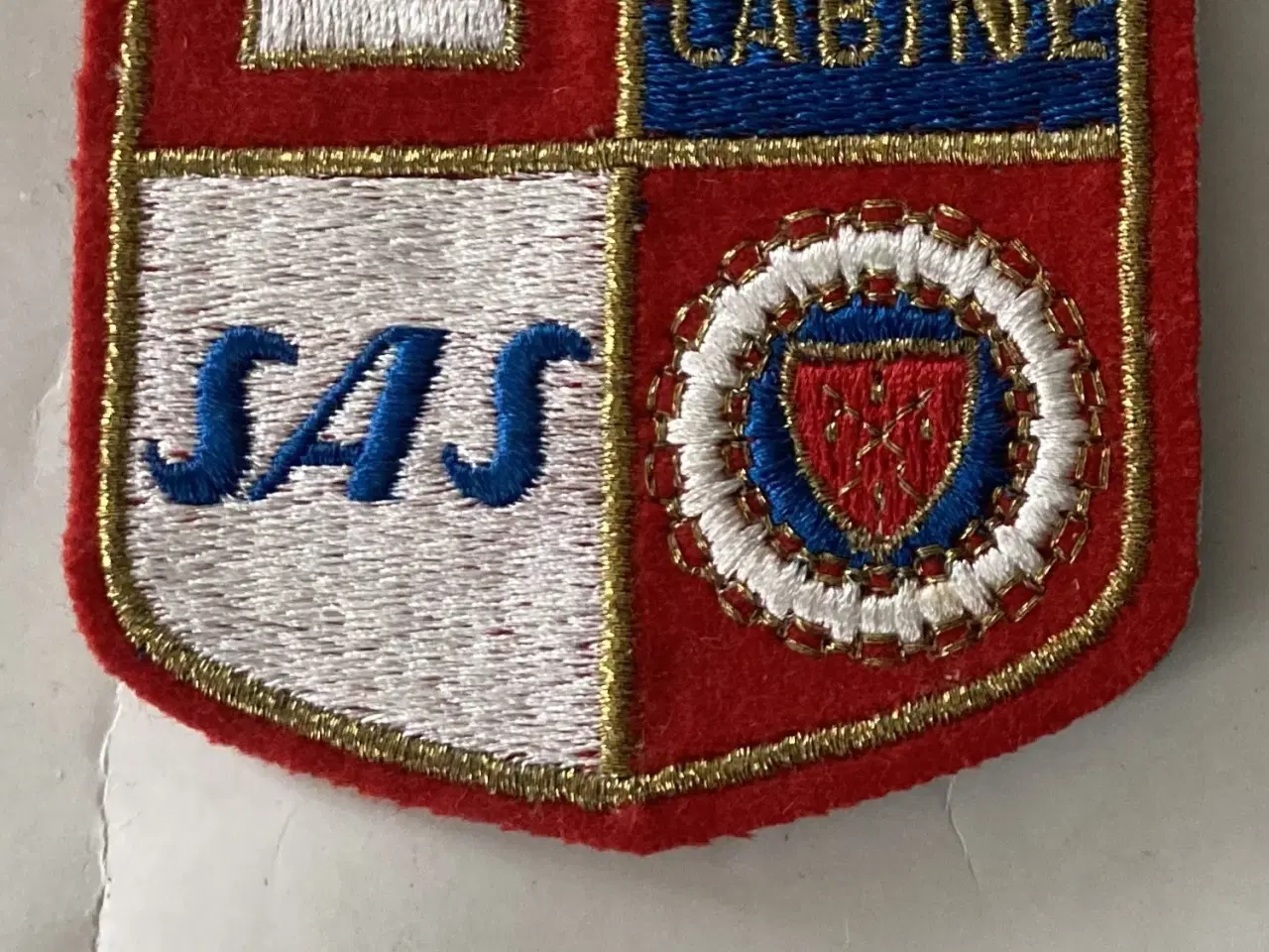 Billede 1 - 2 Stof Emblem MAITRE DE CABINE Flyselskab SAS