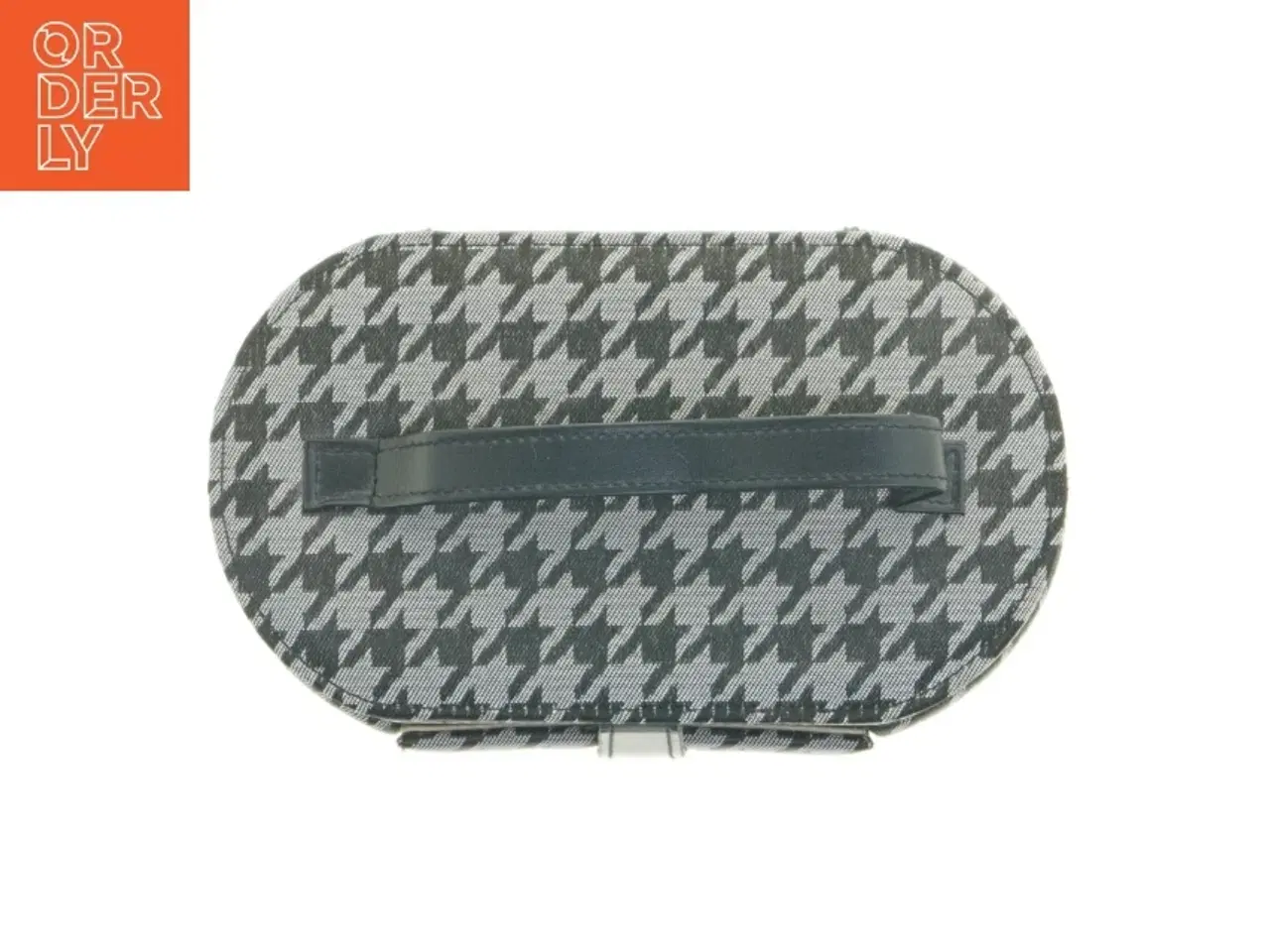 Billede 8 - Sminketaske eller smykkeboks med houndstooth mønster (str. 21,5 x 12 x 15,5 cm)