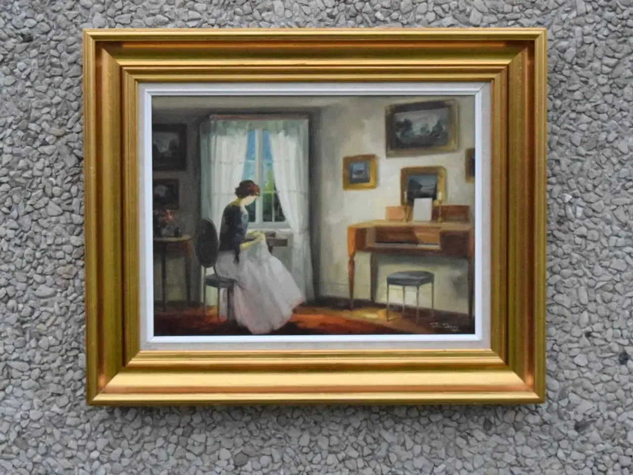 Billede 4 - Maleri af Bente Berg (f. 1931-)