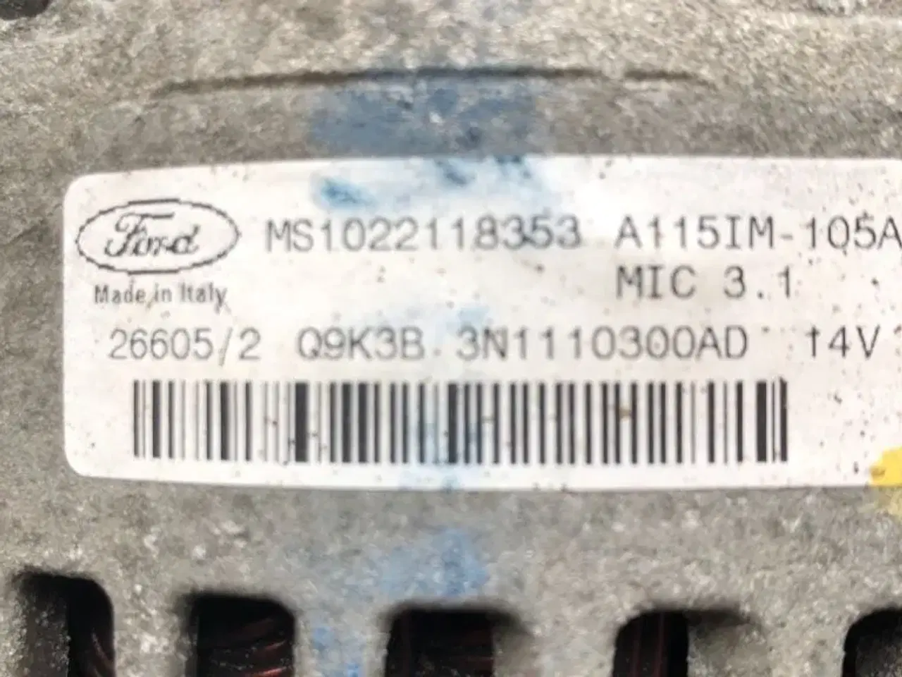 Billede 2 - Generator til Ford focus 2005 st