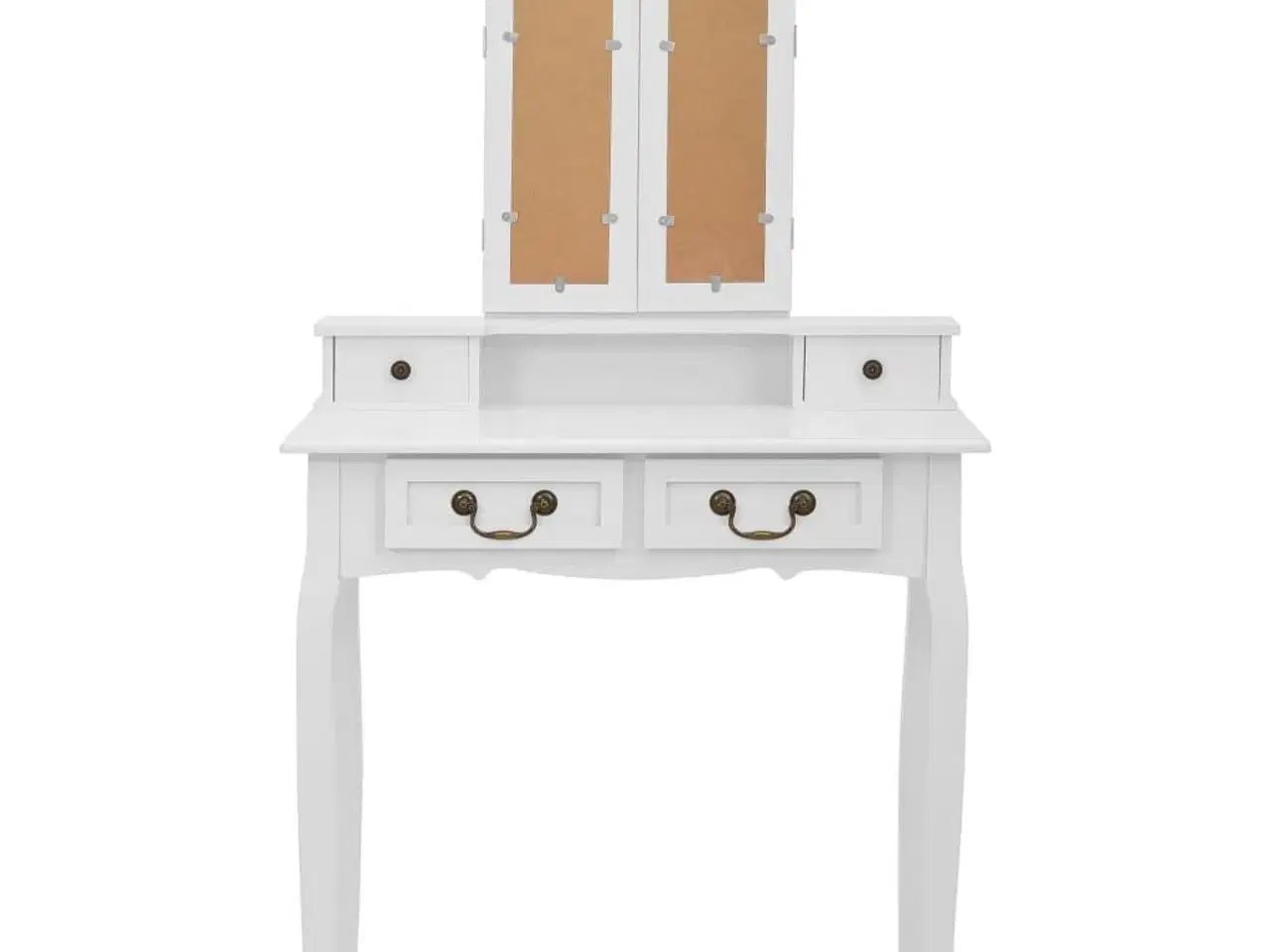 Billede 6 - Sminkebordssæt med taburet 80x69x141 cm kejsertræ hvid