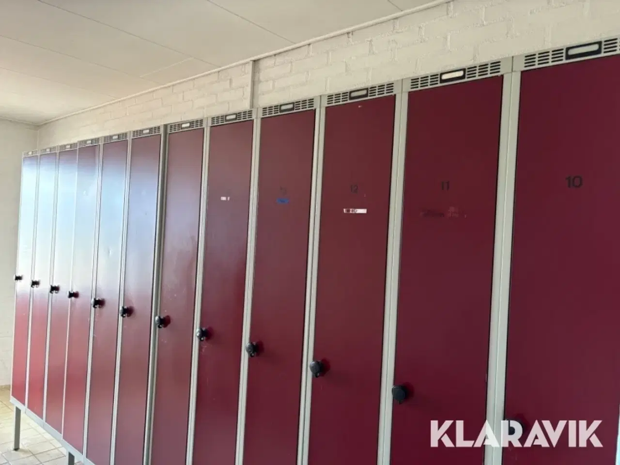 Billede 2 - Omklædningsskabe 12 enkeltskabe med understel