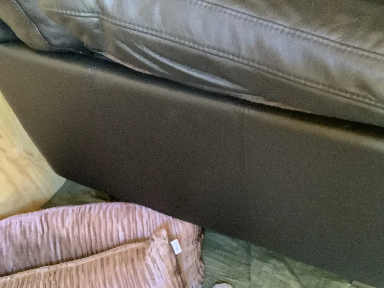 Billede 1 - Sofa sort i læder