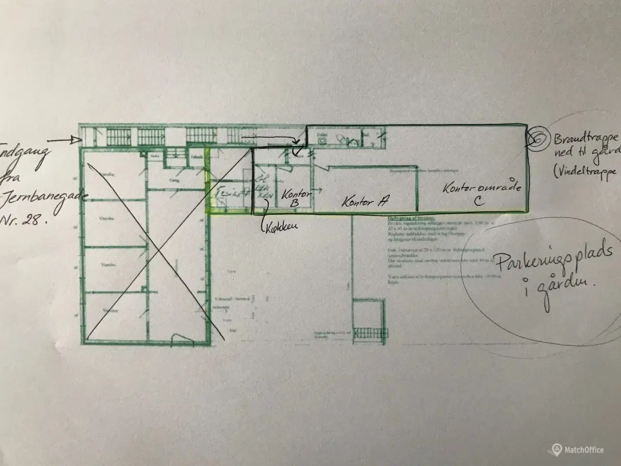 Billede 10 - 115 m3 udlejes til kontor / klinik / behandlerlokaler el. lign. i Kolding centrum.