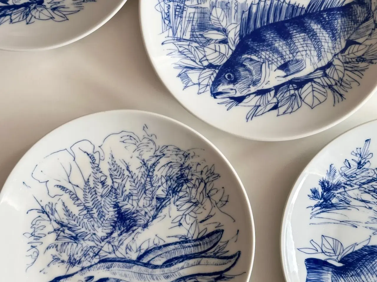 Billede 5 - Kahla fisketallerkner, 6 stk samlet