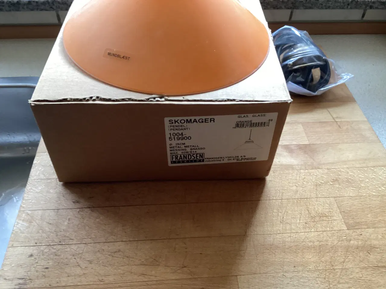 Billede 4 - 3glas Skomager pendler m/ophæng (Frandsen/Lyskilde