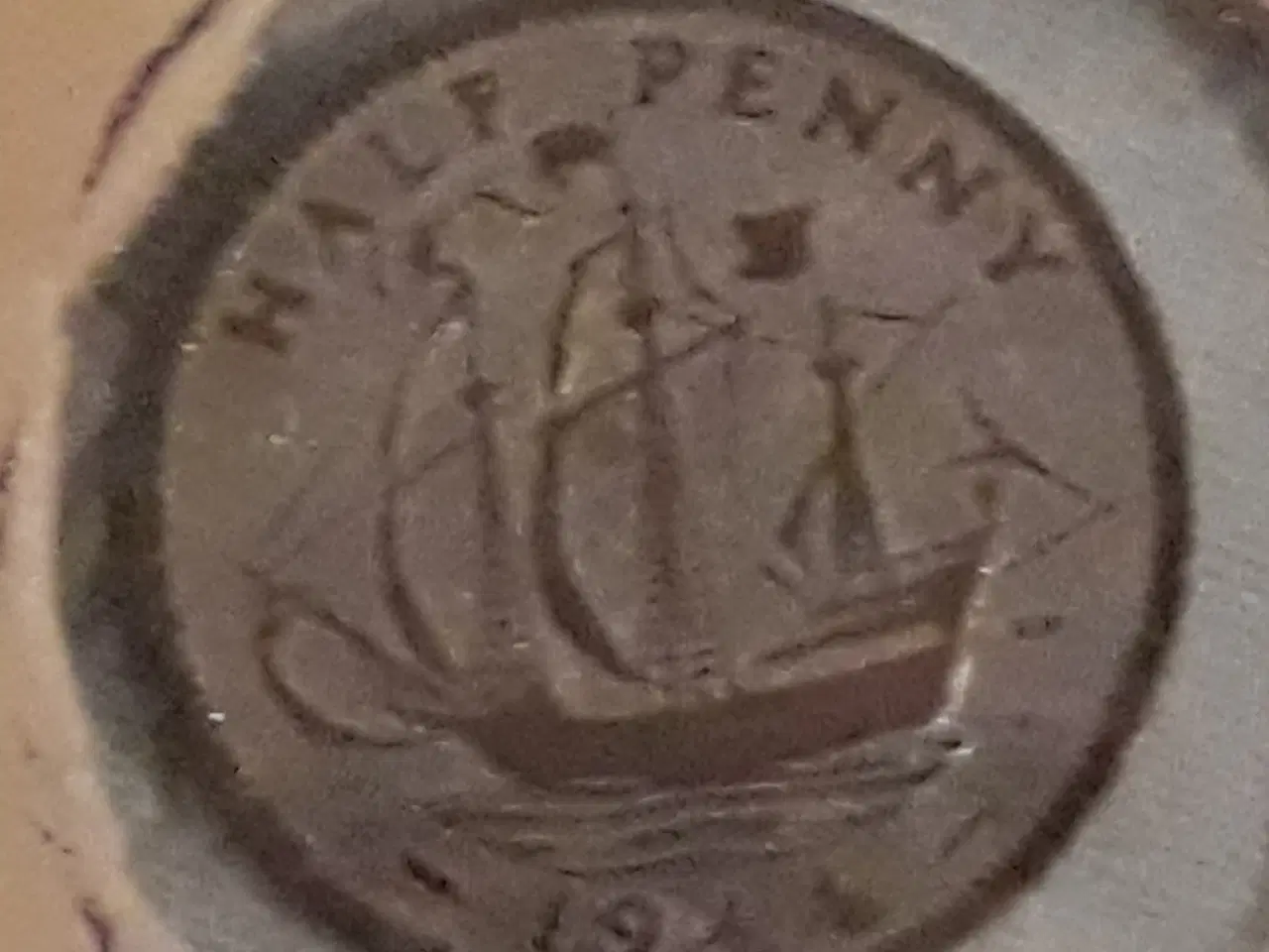 Billede 1 - Kong George VI Half Penny 