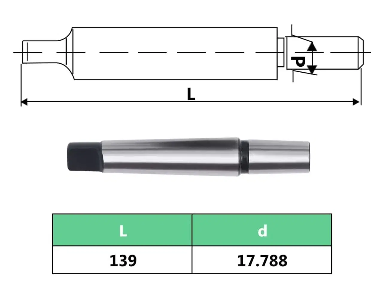 Billede 8 - Borepatron m. quick release-funktion MT3-B18 16 mm spændeområde