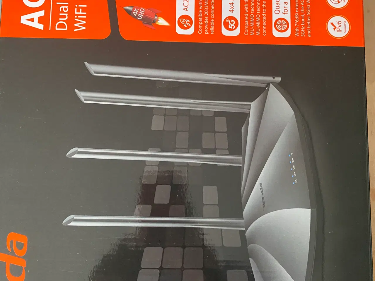 Billede 1 - Overskrift: Tenda AC2100 Kraftfuld Gigabit Router 