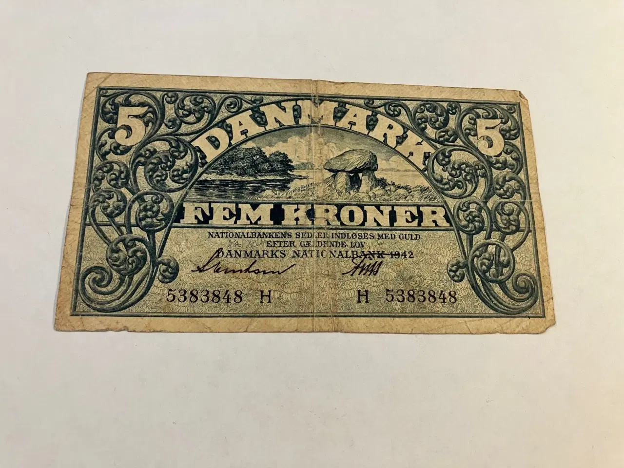 Billede 1 - 5 Kroner 1942 Danmark