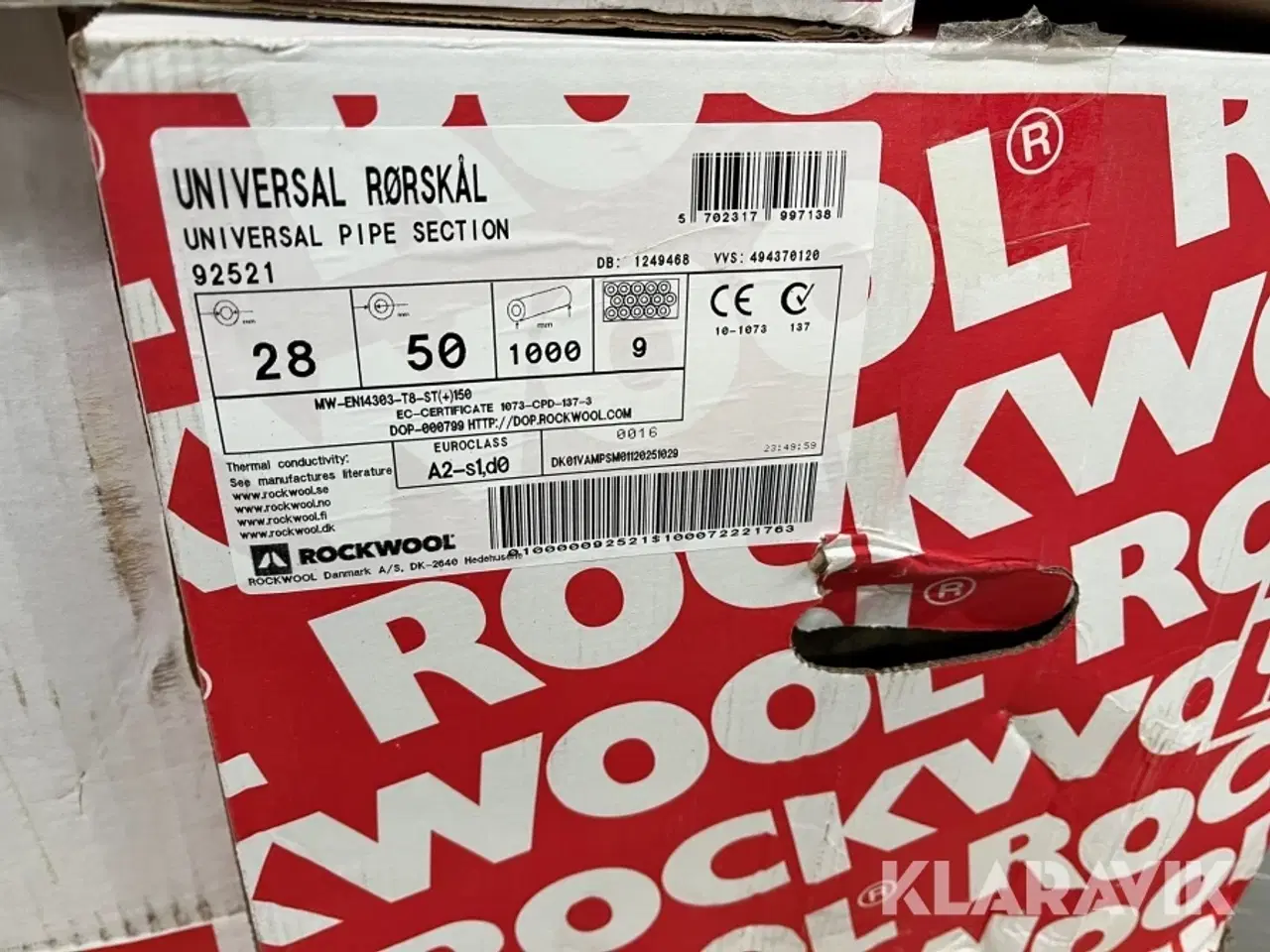 Billede 11 - Isolering - lamelmåtter og rørskåle Rockwool